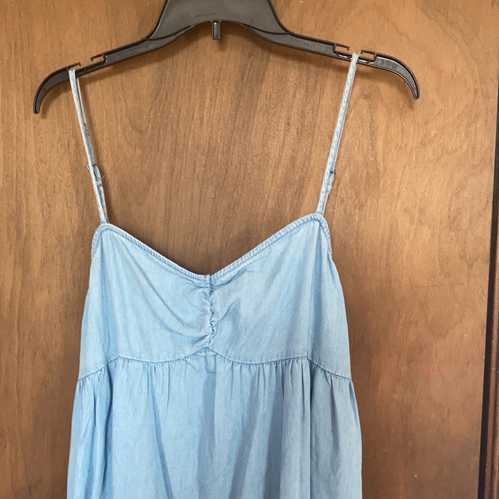 So dress cinch front babydoll mini dress lyocell boho casual XXL - Picture 4 of 15